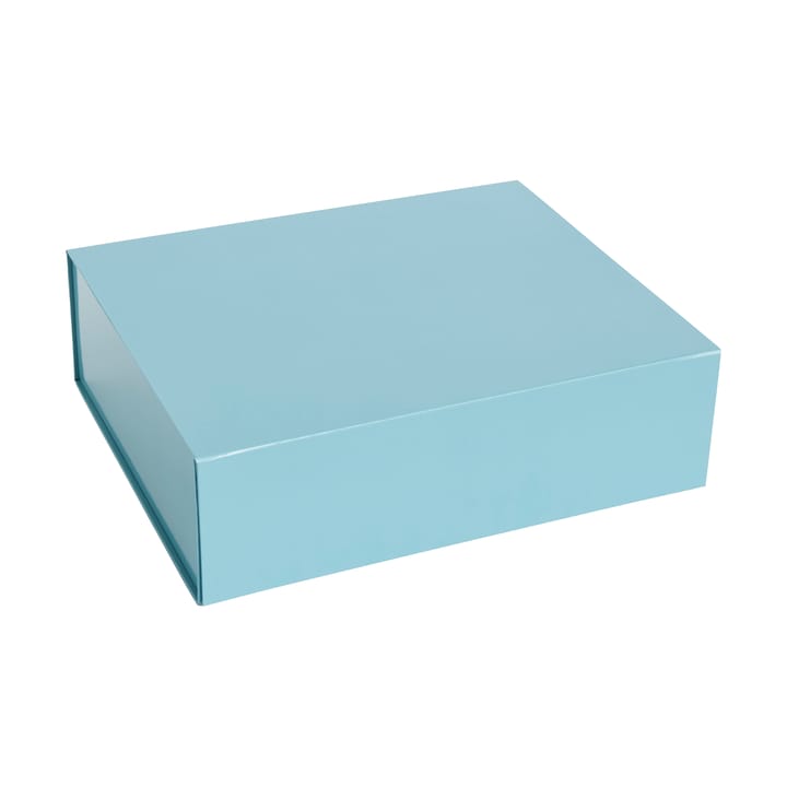 Contenitore con coperchio Colour Storage L 34,5x41.5 cm - Ocean blue - HAY