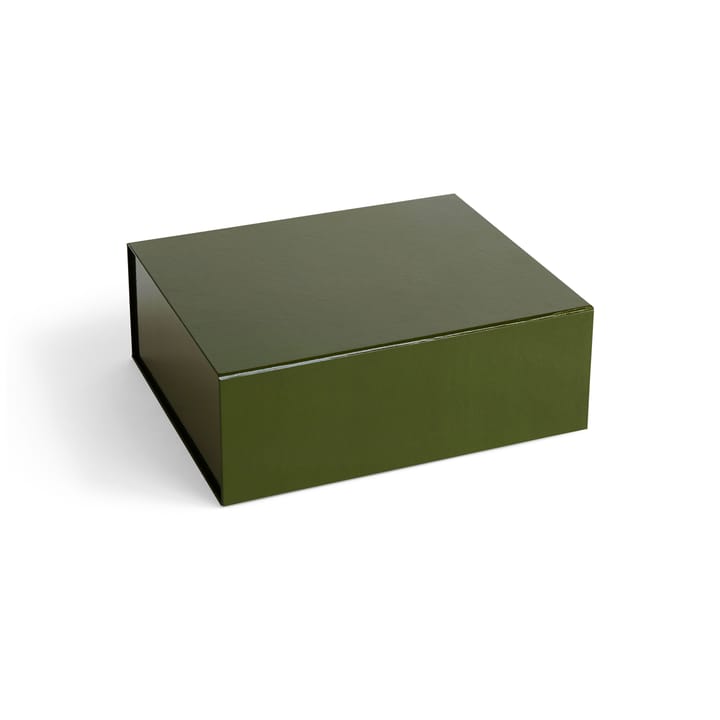 Contenitore con coperchio Colour Storage M 29.5x35 cm - Olive - HAY