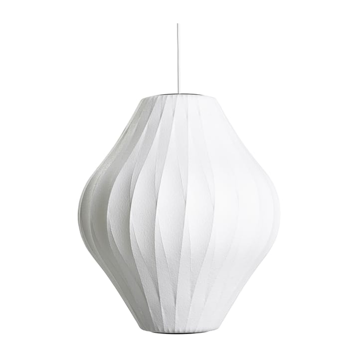 Lampada a sospensione incrociata Nelson Bubble Pear M - Bianco sporco - HAY