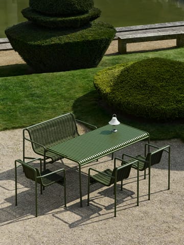 Panca con braccioli Palissade Cord Dining   - Olive - HAY