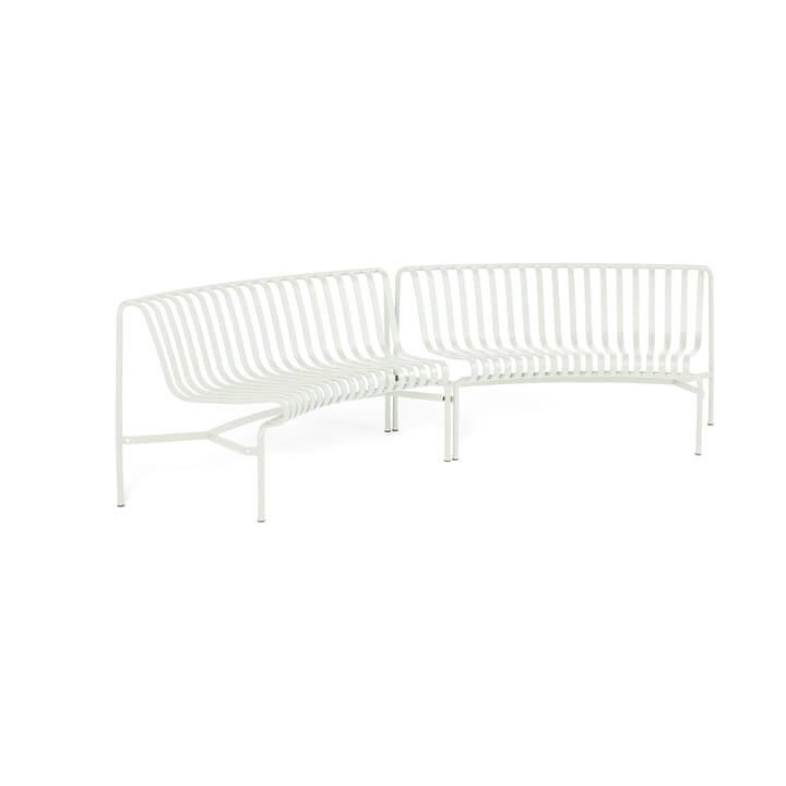 Panca da parco in-in Palissade Dining  , Cream white HAY