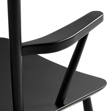 Poltrona J42 - Black lacquered beech - HAY