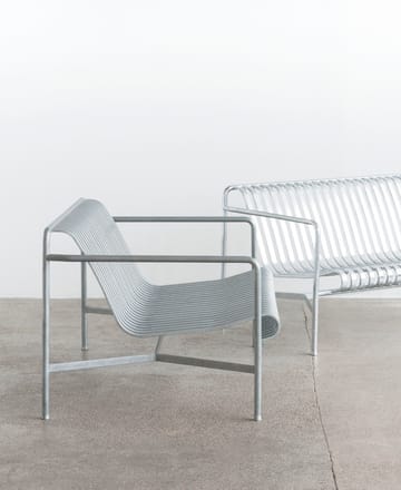 Poltrona lounge Palissade Low   - hot galvanized - HAY