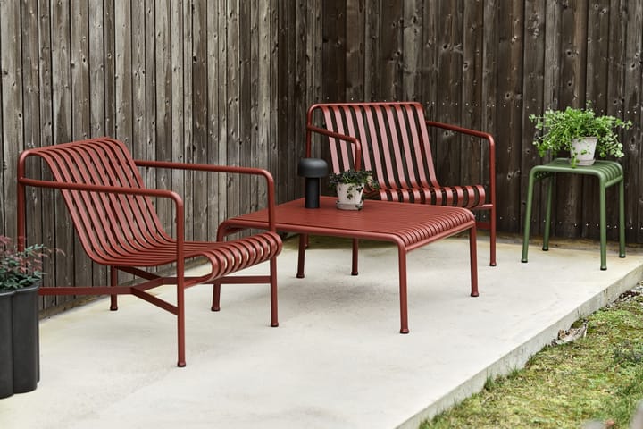 Poltrona lounge Palissade Low  , Iron red HAY