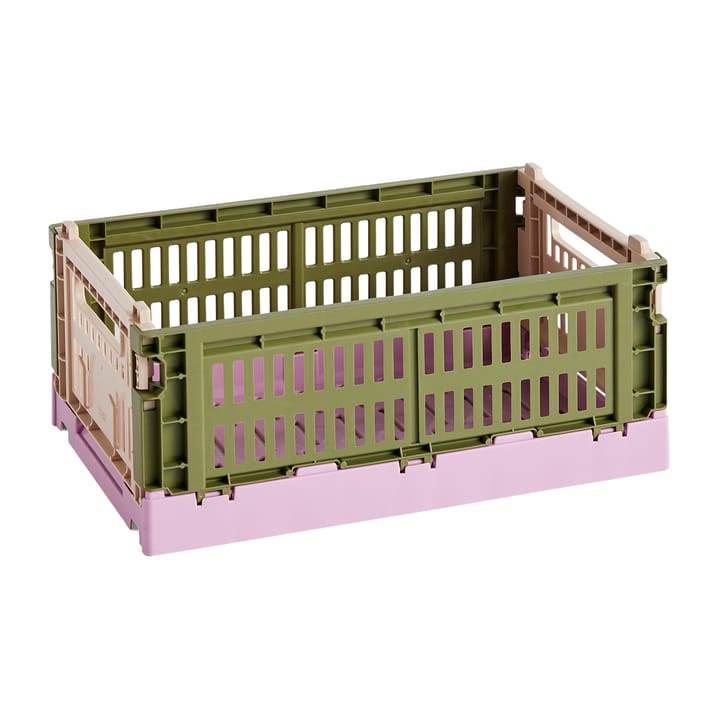 Scatola portaoggetti Colour Crate Mix S 17x26.5 cm - Olive-powder - HAY