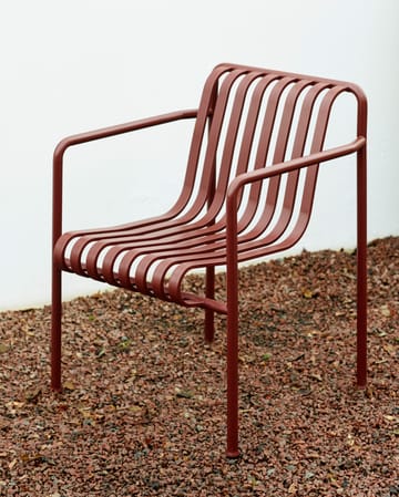 Sedia con braccioli Palissade   - Iron red - HAY