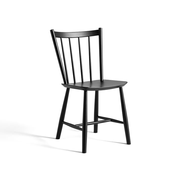 Sedia J41 - Black lacquered beech - HAY