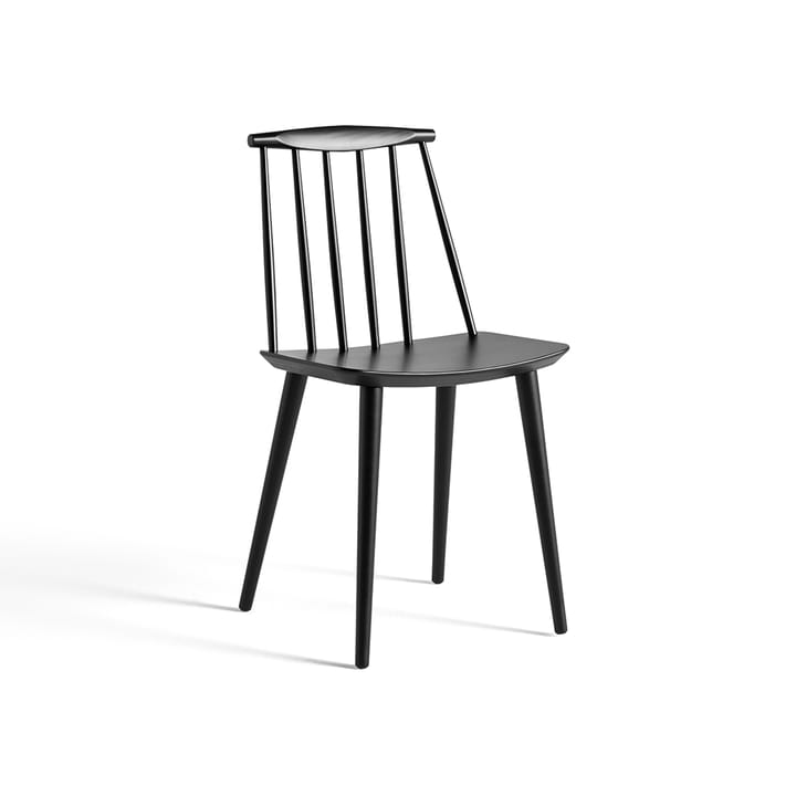 Sedia J77 - Black lacquered beech - HAY