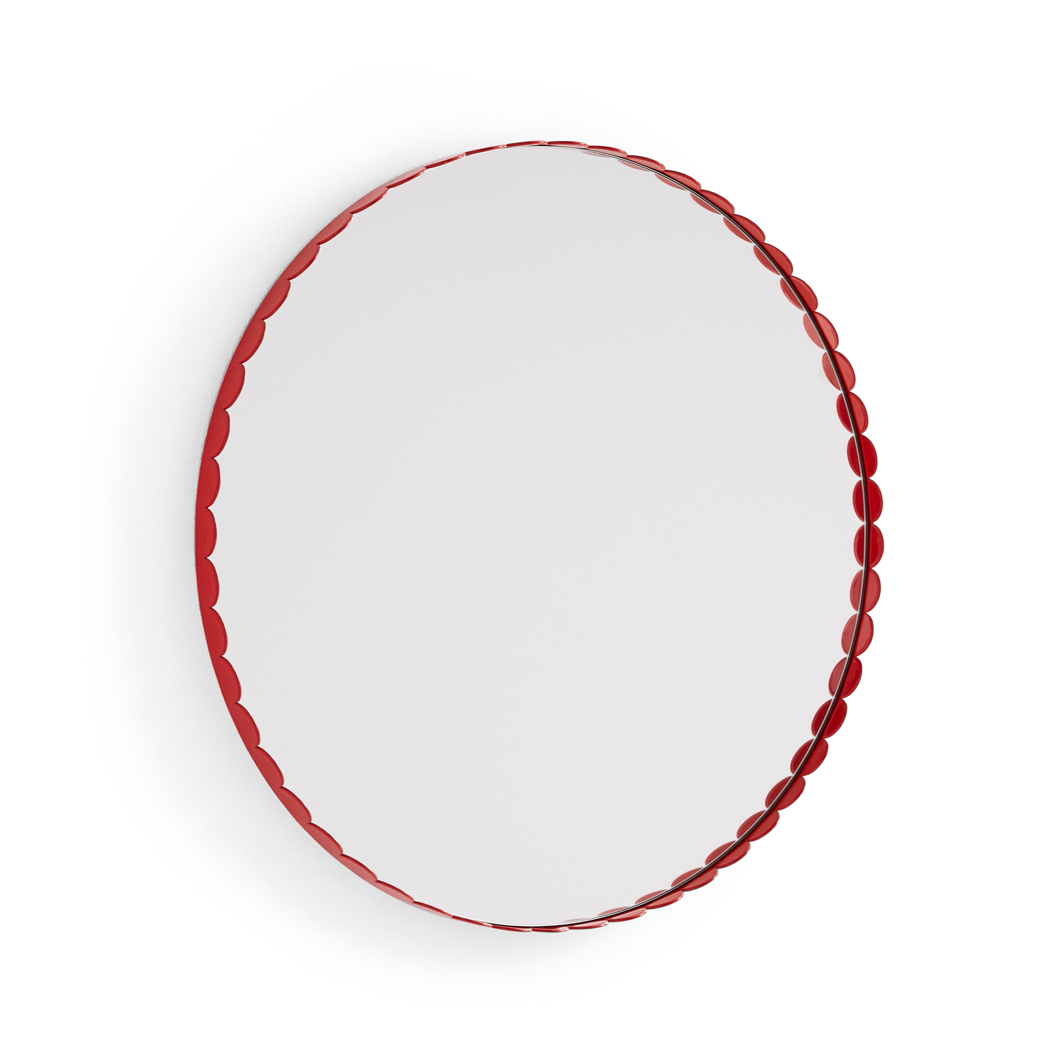 Specchio Arcs Mirror, Ø 60 cm, Rosso