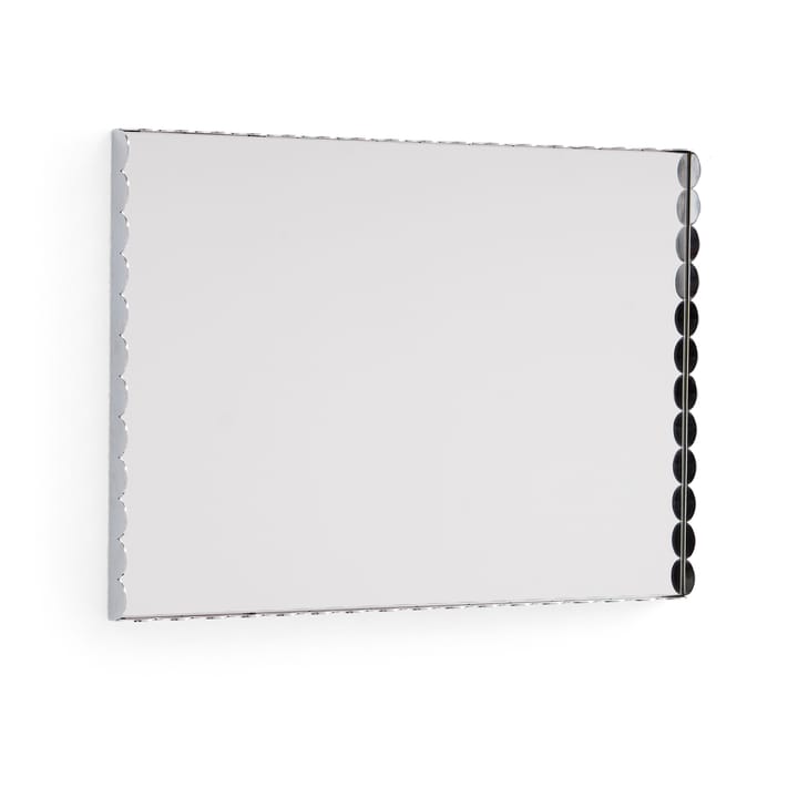 Specchio rettangolare Arcs Mirror piccolo, 43,5x61,5 cm - Acciaio inox - HAY