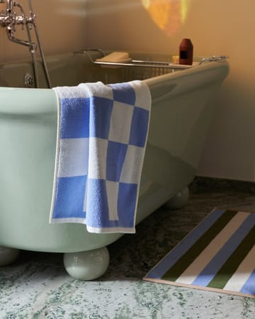 Tappetino bagno Check 50x90 cm - Sky blue - HAY