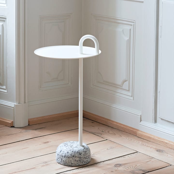 Tavolino Bowler, Cream white-granite HAY