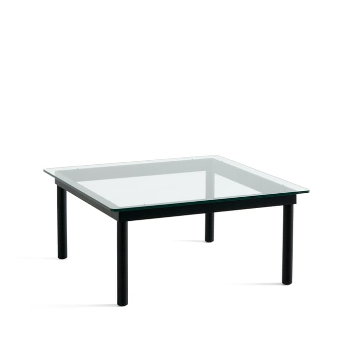 Tavolino da salotto Kofi - Black oak-clear glass, 80 cm - HAY