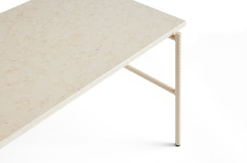 Tavolino da salotto Rebar 80x49x40,5 cm - Beige marble-alabaster - HAY