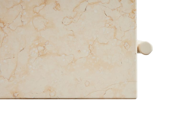 Tavolino da salotto Rebar 80x49x40,5 cm, Beige marble-alabaster HAY