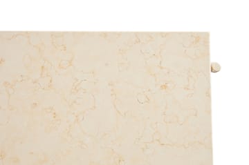 Tavolino da salotto Rebar 80x84x33 cm - Beige marble-alabaster - HAY