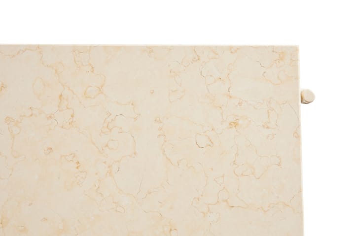 Tavolino da salotto Rebar 80x84x33 cm, Beige marble-alabaster HAY