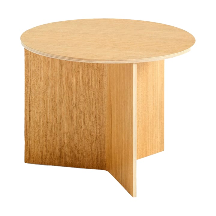 Tavolino da salotto Slit Ø45 cm - Lacquered oak - HAY