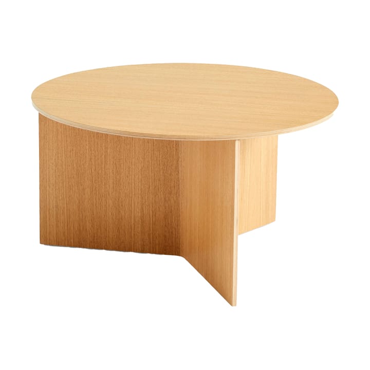 Tavolino da salotto Slit Ø65 cm - Lacquered oak - HAY