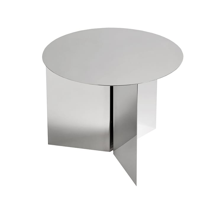 Tavolino da salotto Slit - Polished stainless steel - HAY