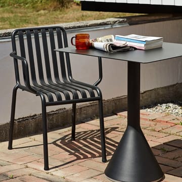 Tavolino quadrato da caffè 65x65 cm Palissade Cone   - Anthracite - HAY