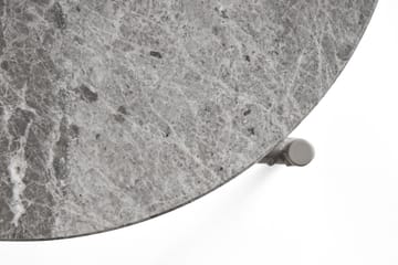 Tavolino Rebar Ø45 cm - Grey marble-fossil - HAY