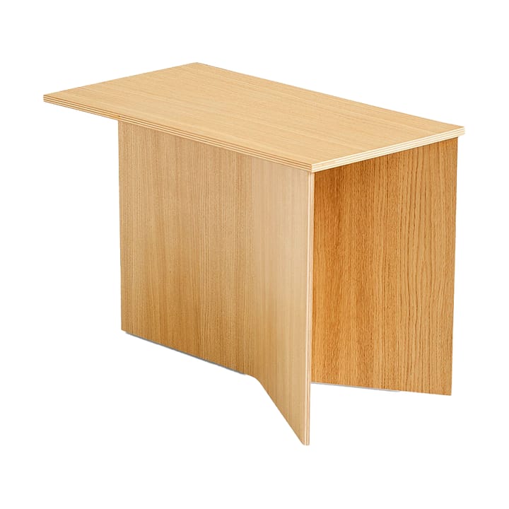 Tavolino Slit Oblong 27,5x49 cm - Lacquered oak - HAY