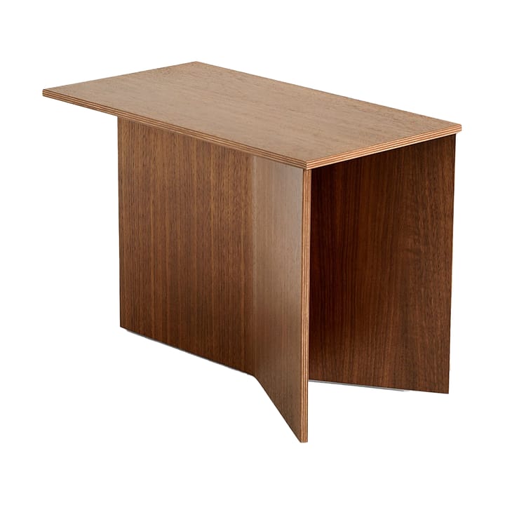 Tavolino Slit Oblong 27,5x49 cm - Lacquered walnut - HAY