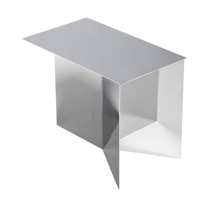 Tavolino Slit Oblong 27,5x49 cm - Mirror polished steel - HAY