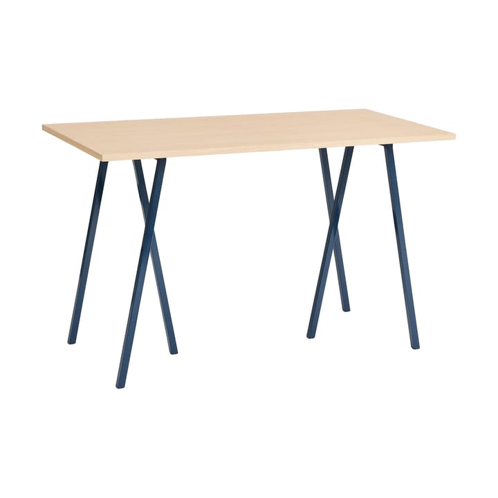 Tavolo da bar Loop Stand incl. support 77,5x160 cm - Deep blue-clear lacq. oak - HAY