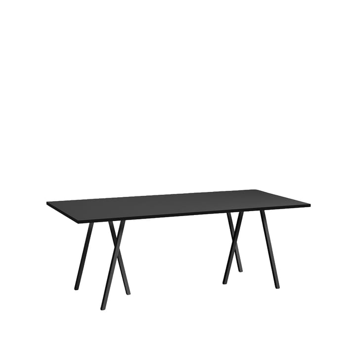 Tavolo da pranzo Loop Stand - Black linoleum-black, 200 cm - HAY