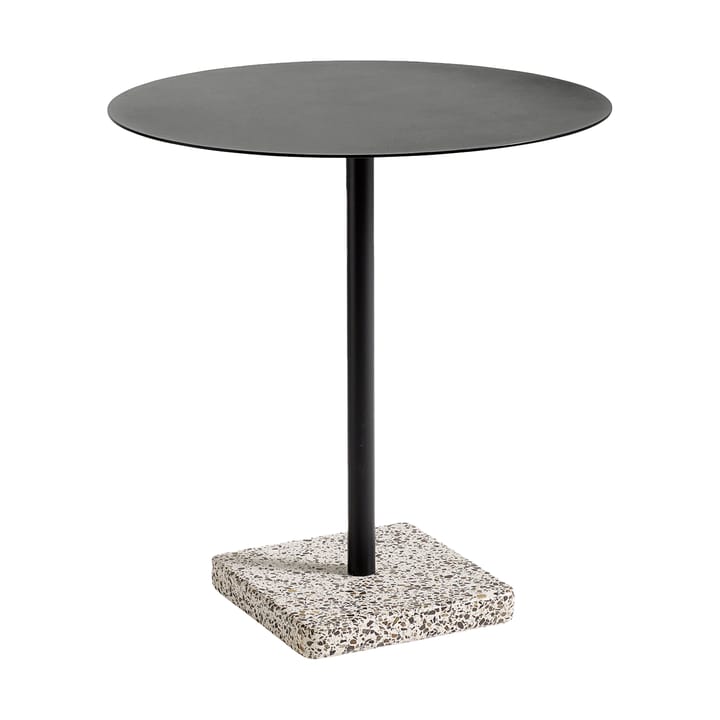 Tavolo da pranzo Terrazzo Ø70 cm - Grey terrazzo-anthracite - HAY