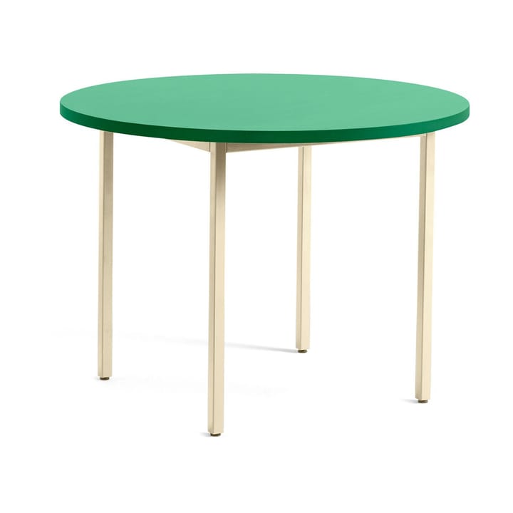 Tavolo da pranzo Two-Colour Ø105 cm - Ivory-green mint - HAY