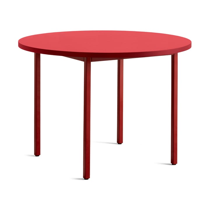 Tavolo da pranzo Two-Colour Ø105 cm - Maroon red-red - HAY