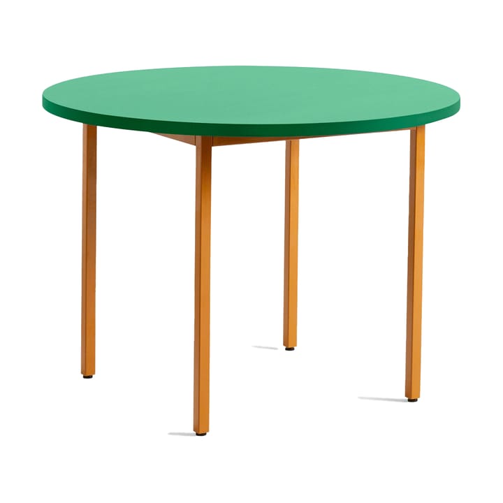 Tavolo da pranzo Two-Colour Ø105 cm - Ochre-green mint - HAY