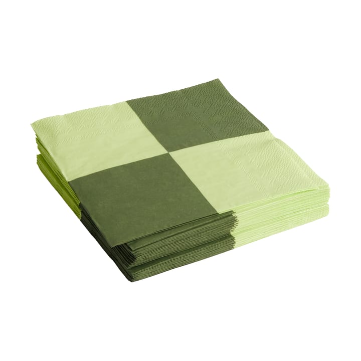 Tovaglioli da cena a quadretti Pattern 40x40 cm, confezione da 20 - Light green-dusty green L - HAY