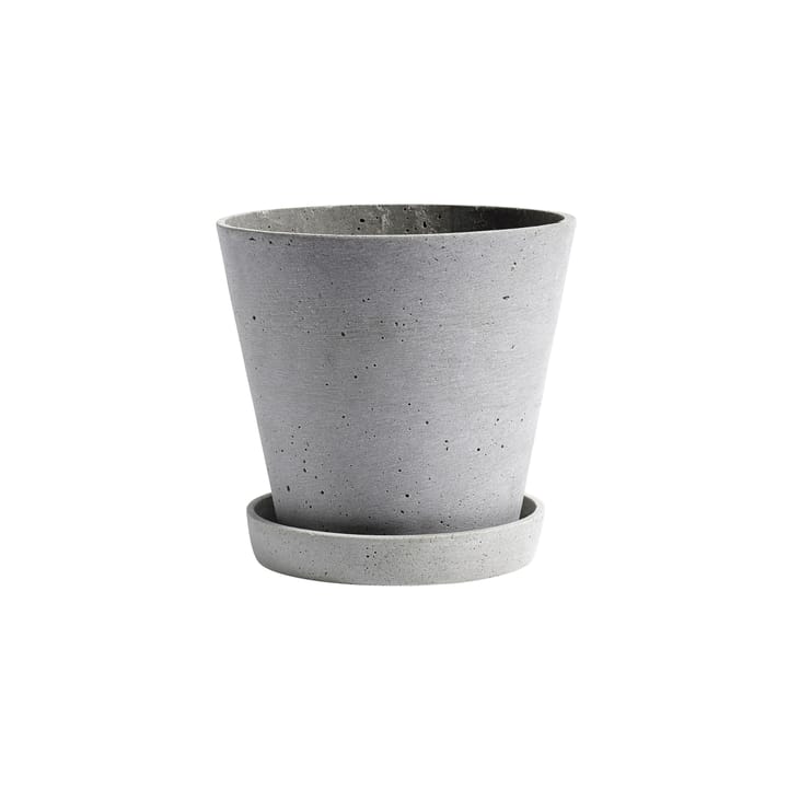 Vaso da fiori HAY con sottovaso XL, Grigio HAY