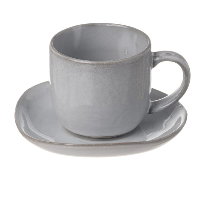 Tazza con piattino Heirol x Nosse Svelte 12 cl - Grigio pietra - Heirol