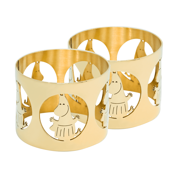 Anelli per tovaglioli Moominmamma Hilke X Mumin 2 pezzi - Ottone - Hilke Collection