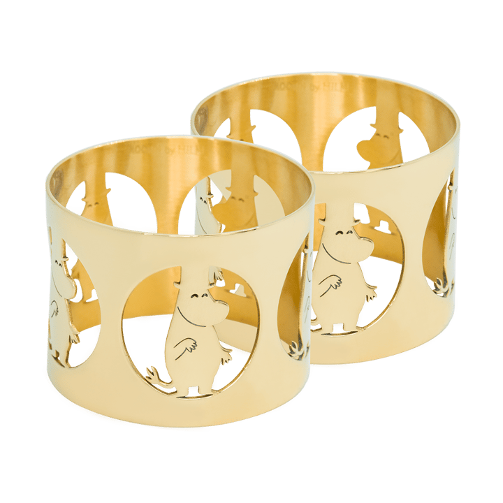 Anelli per tovaglioli Moominpappa Hilke X Mumin 2 pezzi - Ottone nichelato - Hilke Collection