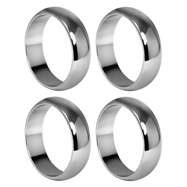 Portatovagliolo ad anello Monaco Ø4 cm, confezione da 4 - Silver - Himla