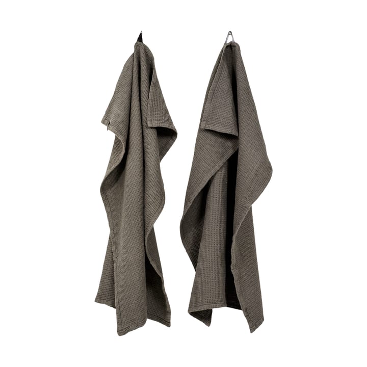 Set di 2 asciugamani da cucina Hetty 50x70 cm - Carbone - Himla