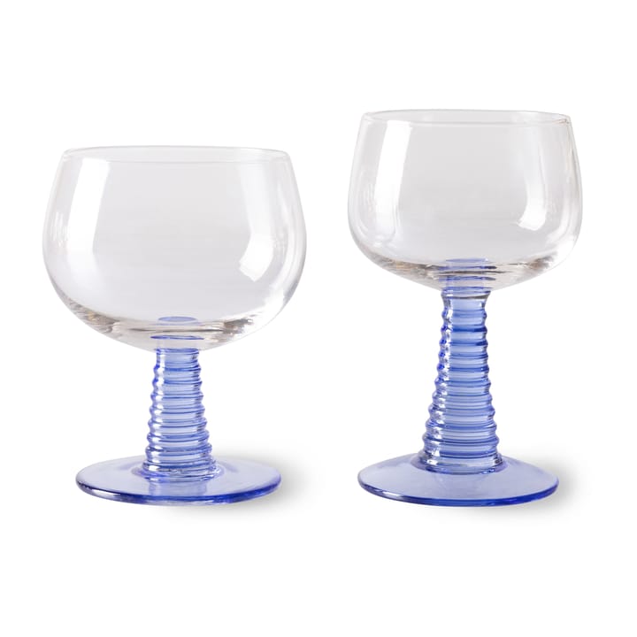 Calice da vino Swirl - alto - Blu - HKliving