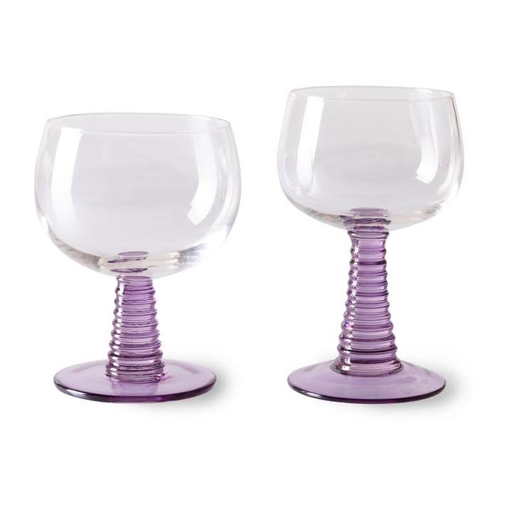 Calice da vino Swirl - alto - Viola - HKliving