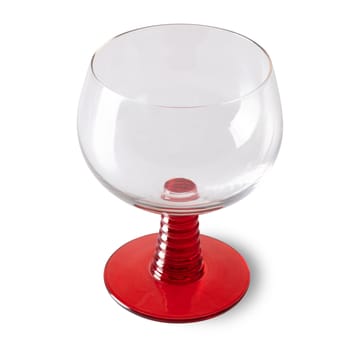 Calice da vino Swirl - basso - Rosso - HKliving