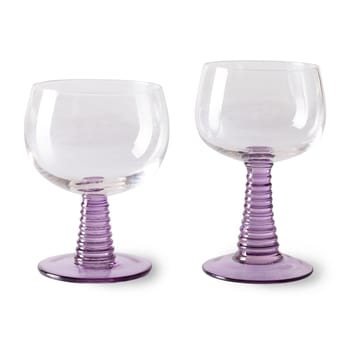 Calice da vino Swirl - basso - Viola - HKliving