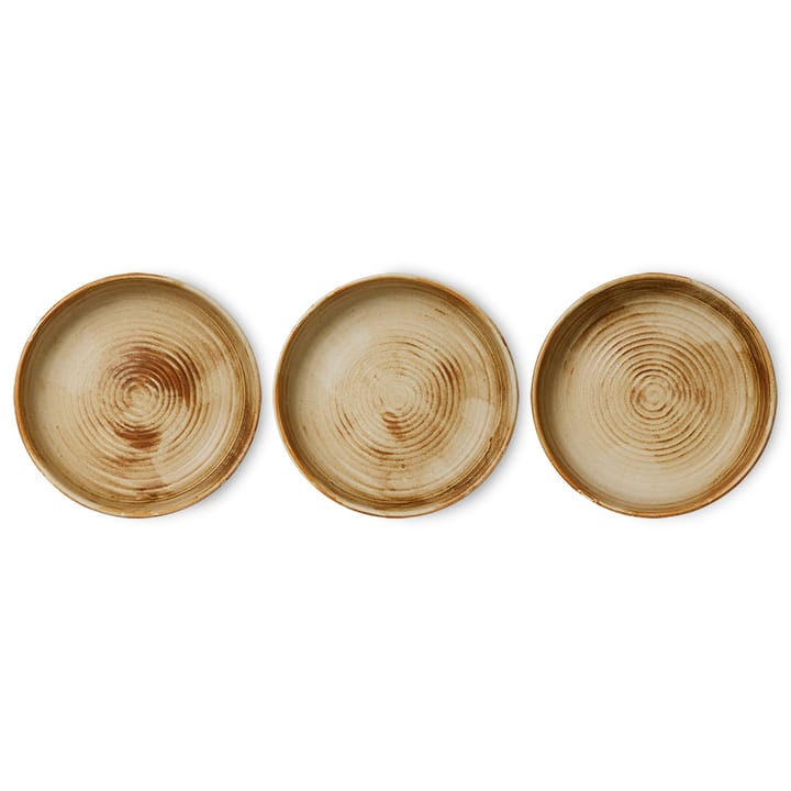 Piatto fondo Home Chef large Ø21,5 cm, Rustic cream, marrone HKliving