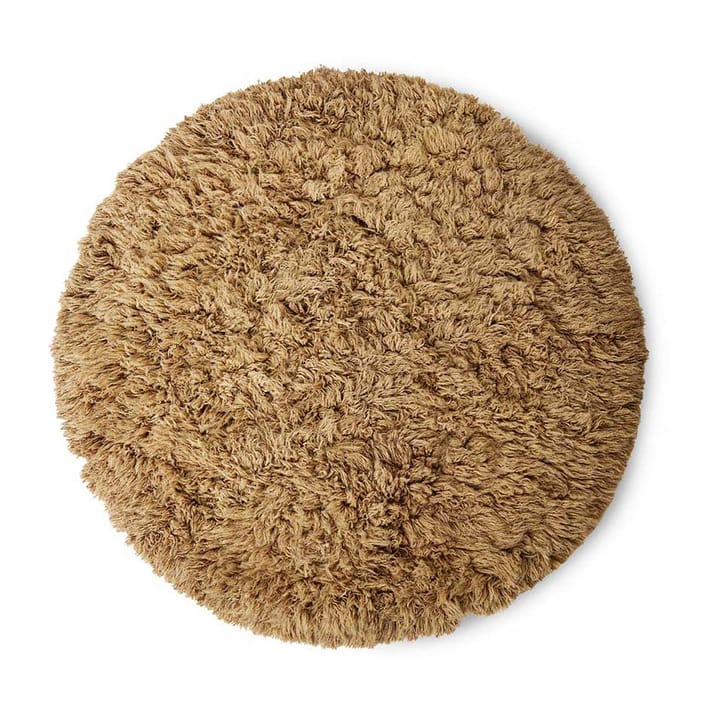 Tappeto Fluffy rotondo - Ø 200 cm, caramello - HKliving