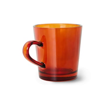 Tazza da caffè 70's Glassware 20 cl, confezione da 4 - Amber brown - HKliving