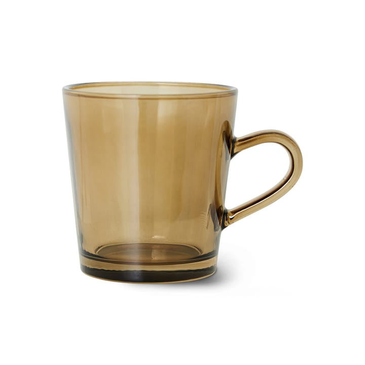 Tazza da caffè 70's Glassware 20 cl, confezione da 4 - Mud brown - HKliving